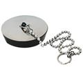 TAPPO GOMMA FLANGIA INOX D.57 CATENA
