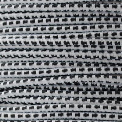 CORDA ELASTICA MM.8 GRIGIA/NERA