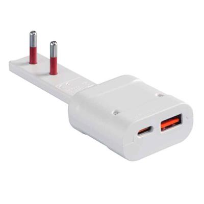 ADATTATORE FLAT ROSI 10A 2P RS7712BC USB