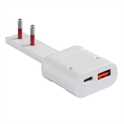 ADATTATORE FLAT ROSI 10A 2P RS7712BC USB