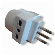 ADATTATORE TRIPLO SCHUKO 10A PRESE 10/16